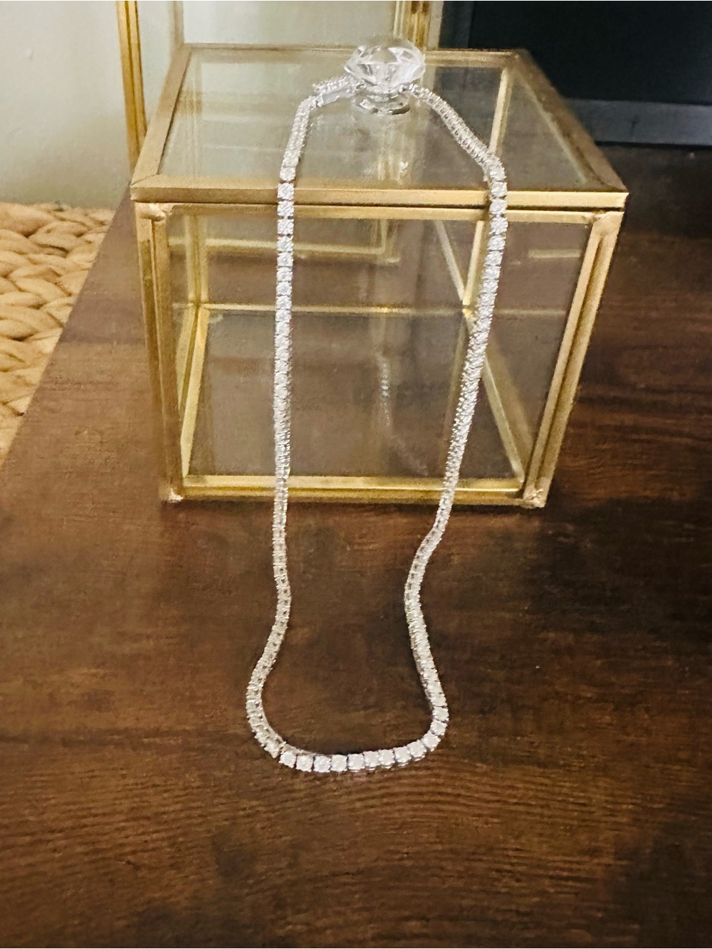 Moissanite Diamond Tennis Necklace